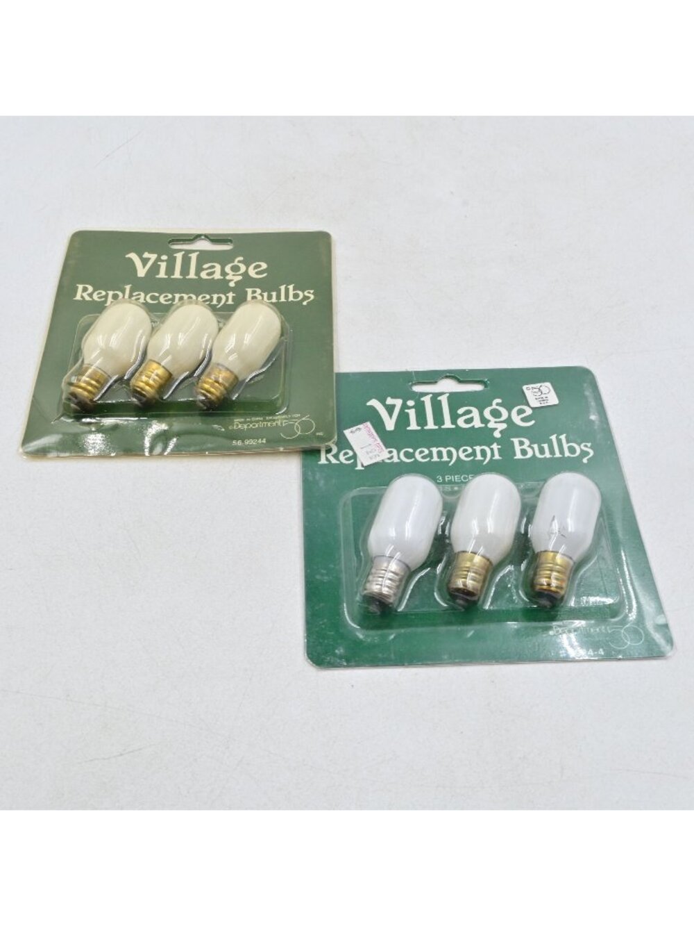 Department 56 Village Replacement Bulbs 56.99244 Oval Lot of 2 Packs New